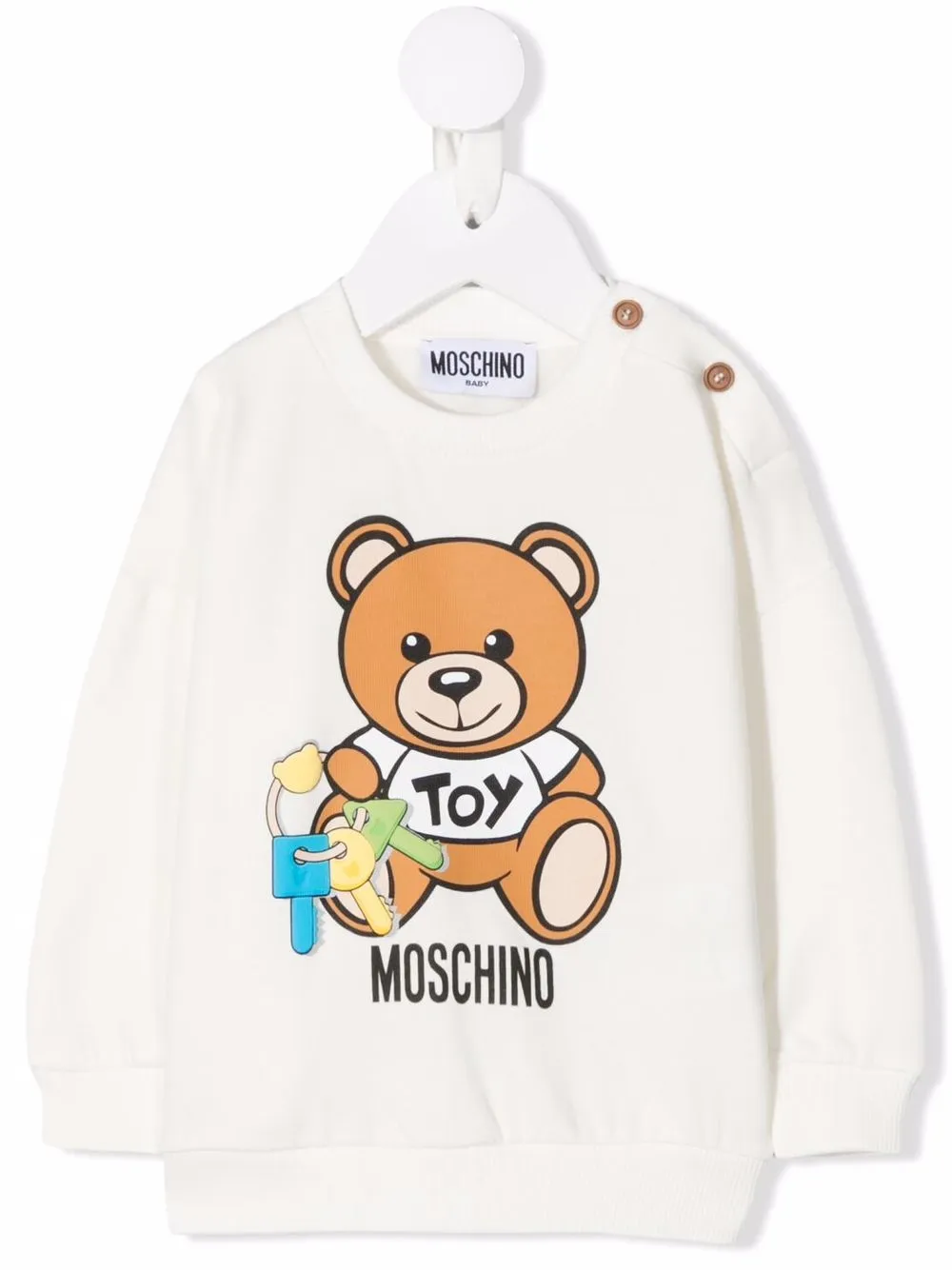 фото Moschino kids толстовка teddy bear с логотипом