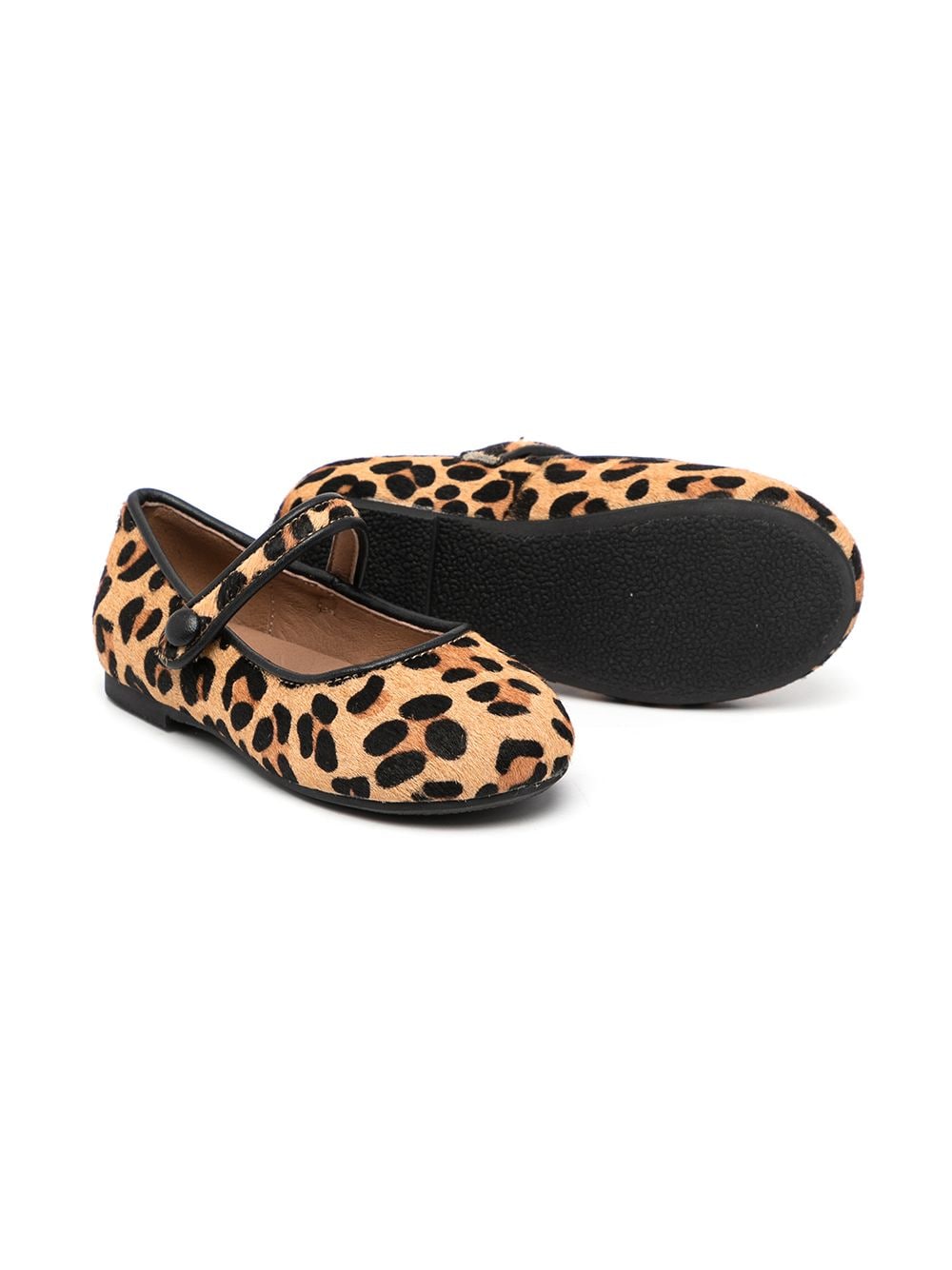 Shop Age Of Innocence Coco Animal-print Ballerina Shoes In Brown