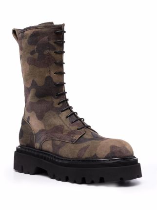 Generation X camouflage-print boots展示图