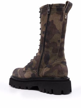 Generation X camouflage-print boots展示图