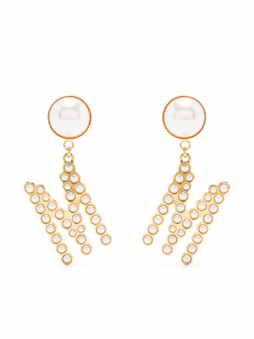 Moschino серьги с логотипом