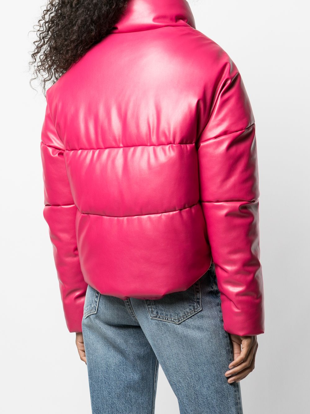 Shop Apparis Quilted Puffer Jacket In Pink
