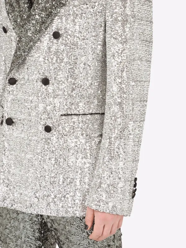 Dolce & Gabbana Sicilia-fit sequin-embellished double