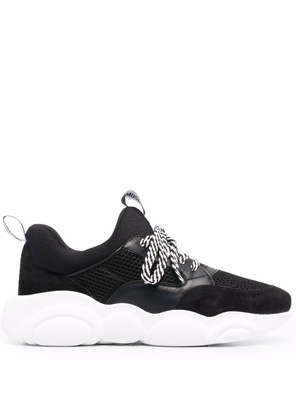 Shop Moschino double pull-tab lace-up sneakers with Express Delivery ...