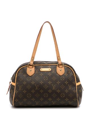 LOUIS VUITTON Montorgueil PM Monogram Canvas Shoulder Bag Brown