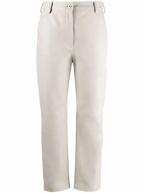 Stella McCartney Hailey Cropped Trousers in Neutrals
