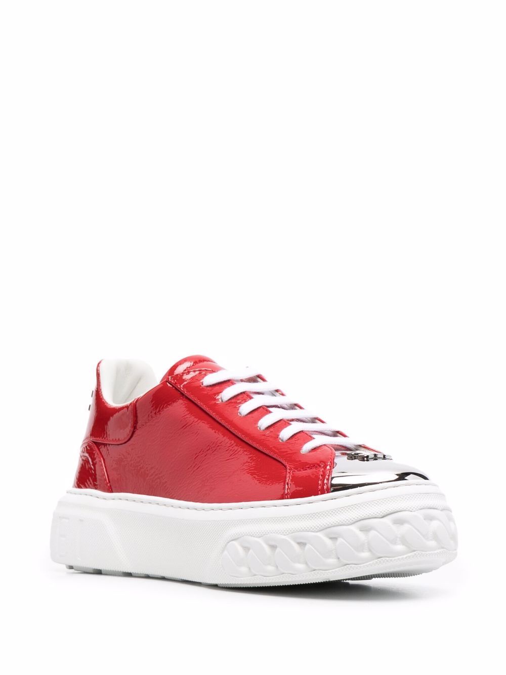Casadei Off Road Leather Sneakers - Farfetch