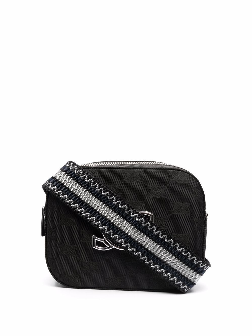 

Casadei bolsa crossbody con monograma - Negro