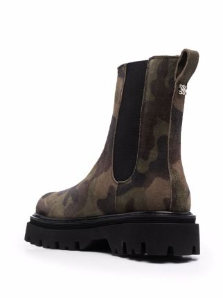 Generation X camouflage-print boots展示图