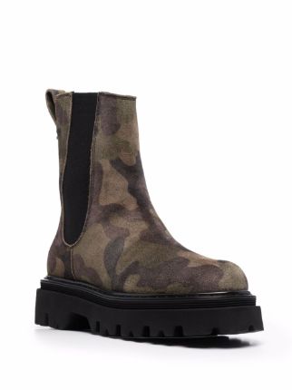 Generation X camouflage-print boots展示图