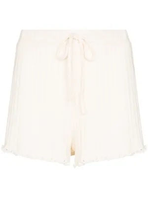 guess striped drawstring shorts