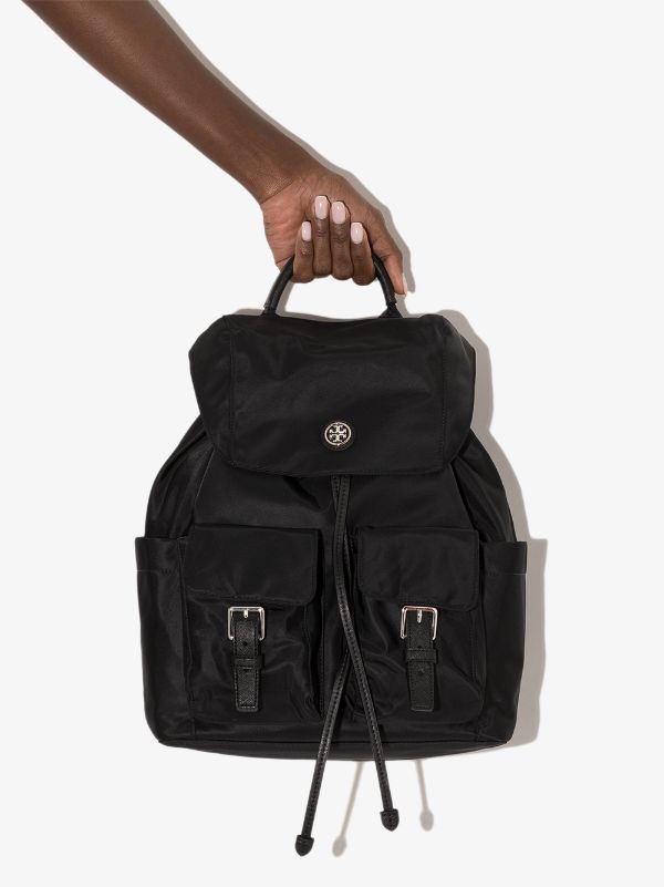 Tory Burch Recycled Nylon Flap Backpack - Farfetch