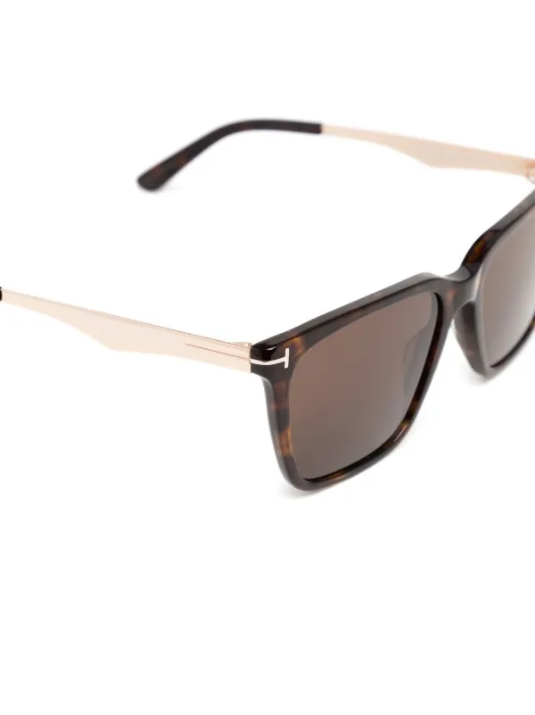 TOM FORD Eyewear トータスシェル スクエアフレーム サングラス 