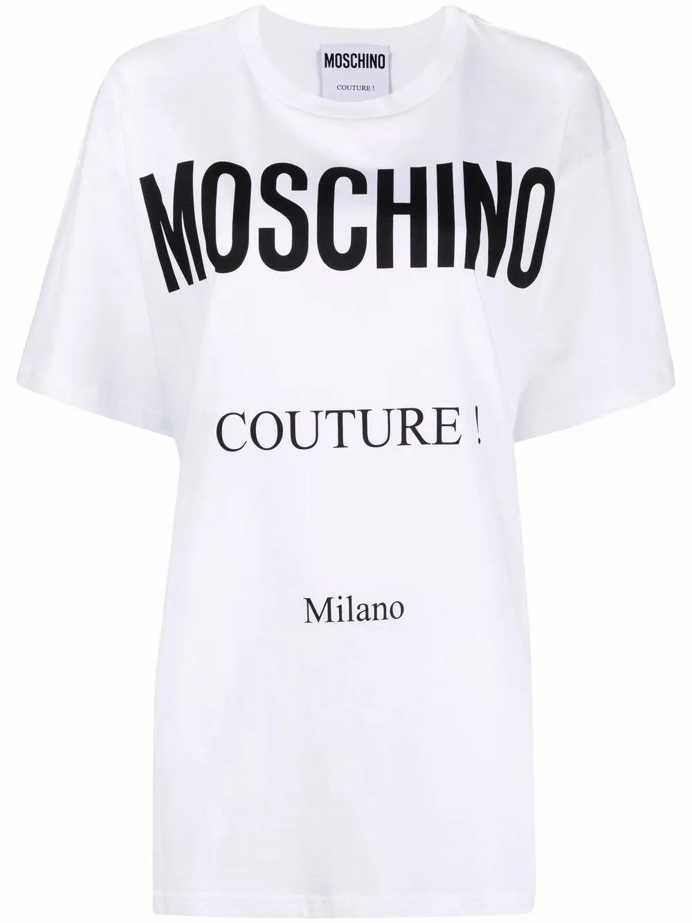 

Moschino playera con logo estampado - Blanco