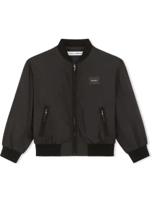 DOLCE & GABBANA ブルゾン ジャケット56 黒 クラウンロゴ