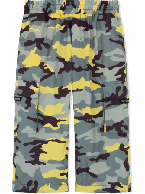 Dolce & Gabbana Kids camouflage-print cargo trousers
