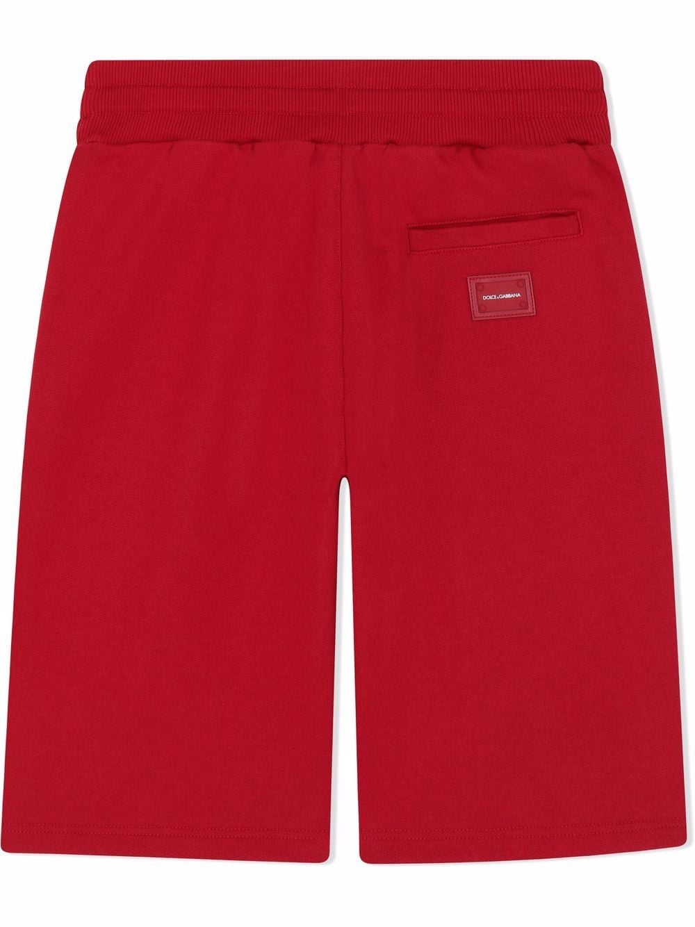 Shop Dolce & Gabbana Logo-tag Track Shorts In Red