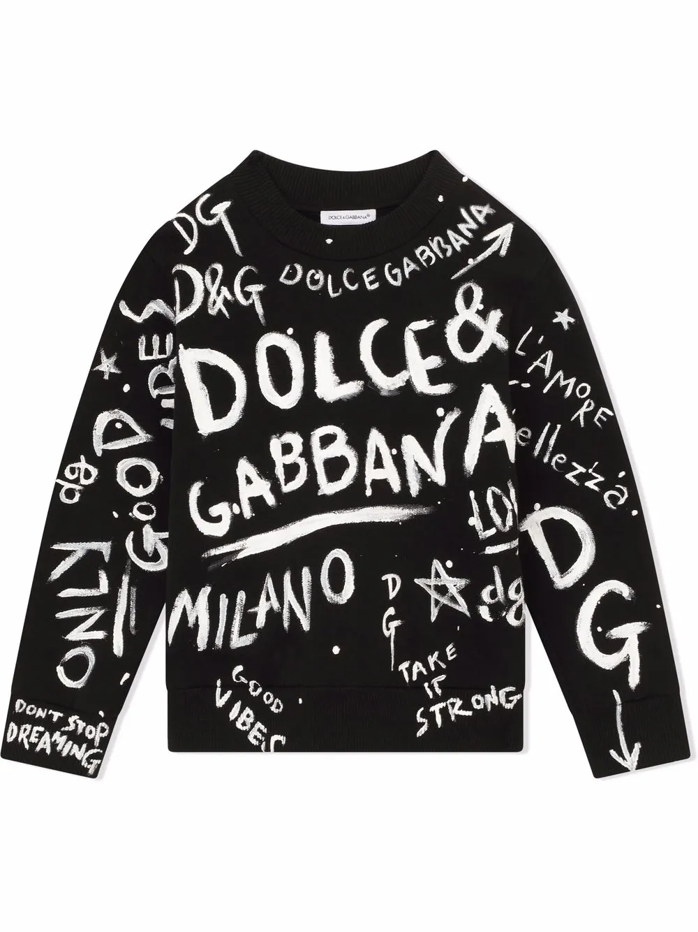 фото Dolce & gabbana kids толстовка с логотипом