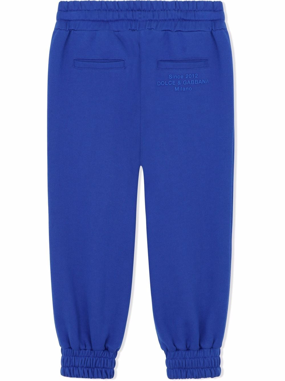Shop Dolce & Gabbana Drawstring Track Trousers In Blue