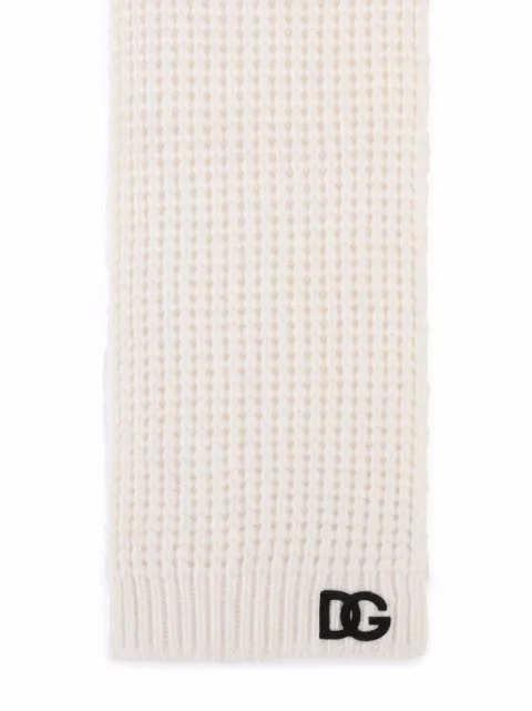 Dolce & Gabbana Kids DG-logo knitted scarf