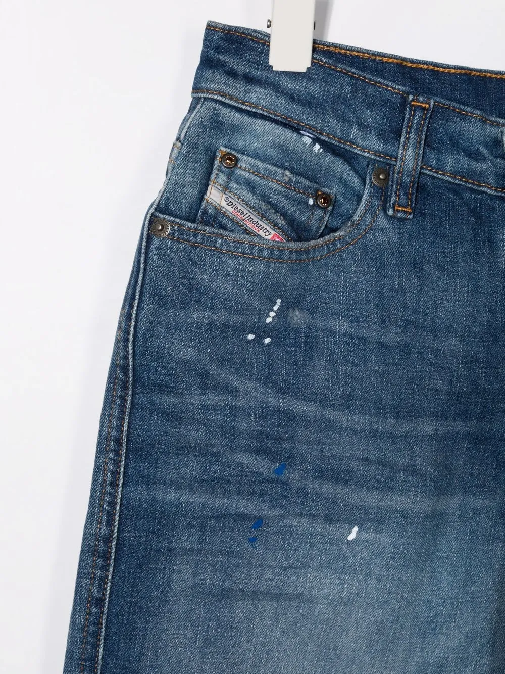 фото Diesel kids зауженные джинсы средней посадки