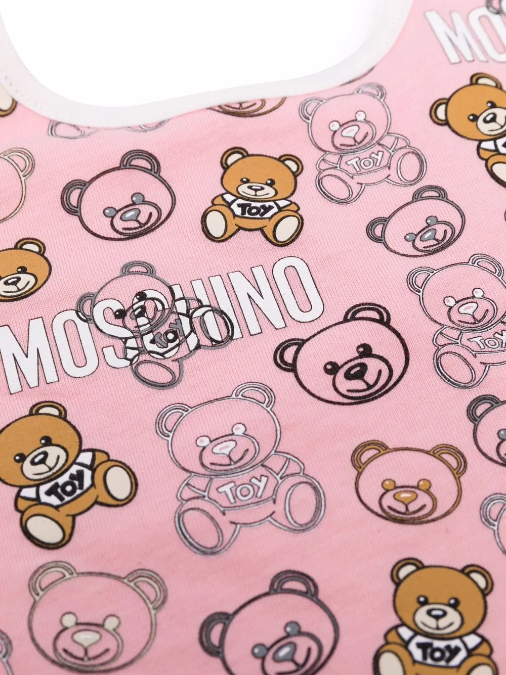 фото Moschino kids комплект из шапки и нагрудника с принтом teddy bear