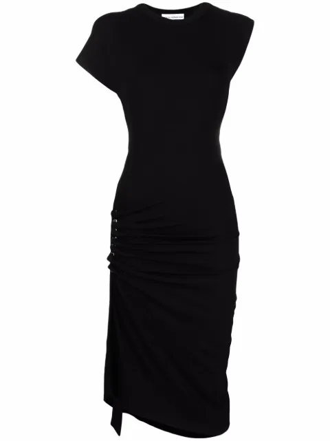 Rabanne asymmetric midi dress