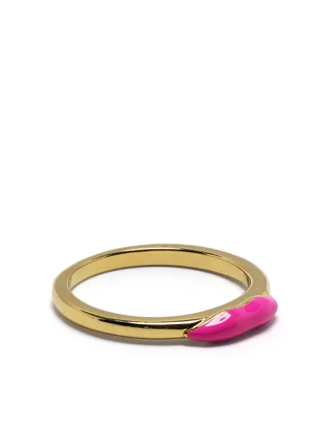 Eshvi lips-charm ring 