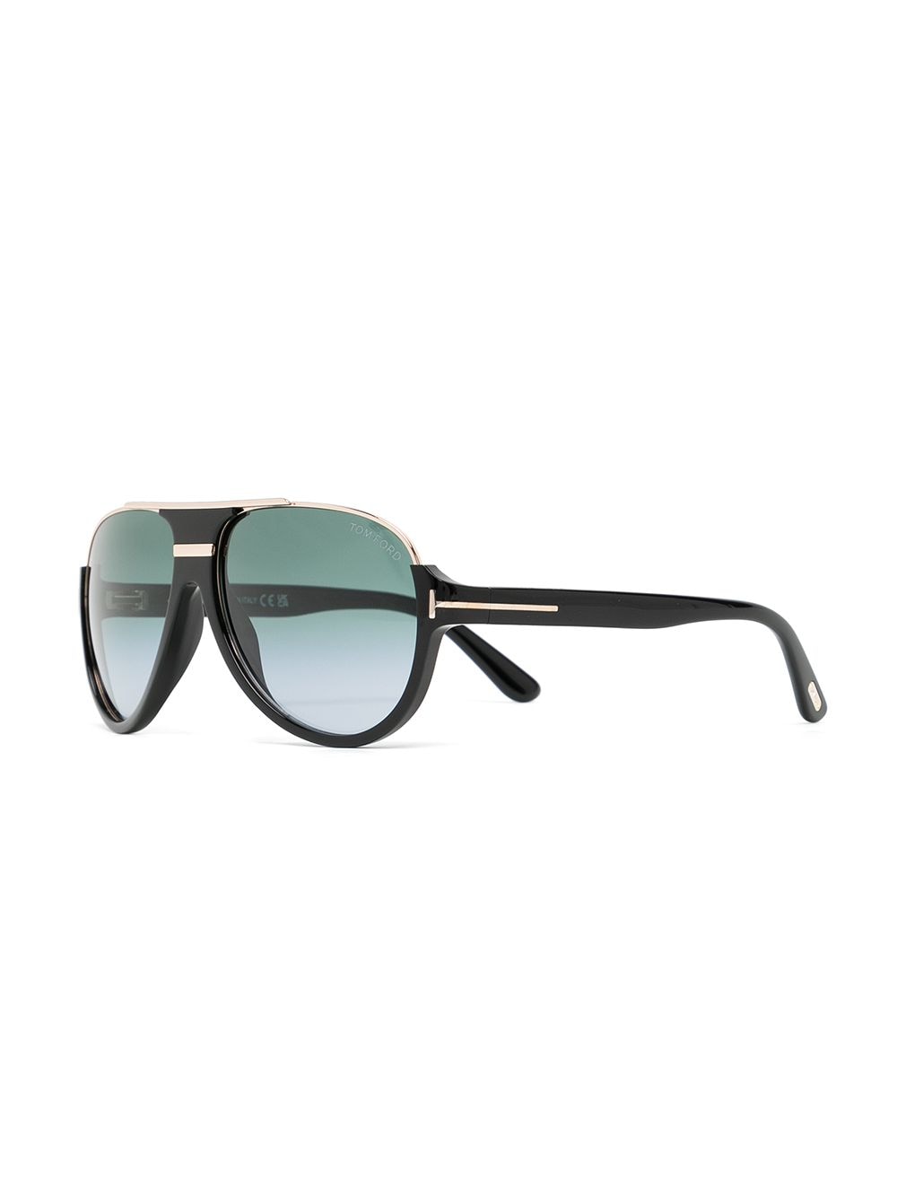 TOM FORD Eyewear Zonnebril met piloten montuur - Zwart