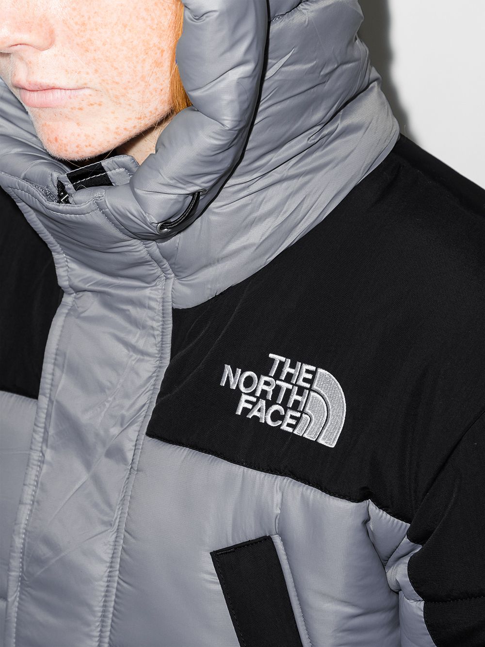 фото The north face пуховик со вставками