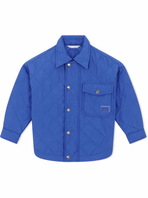 Dolce & Gabbana Kids quilted chest-pocket jacket