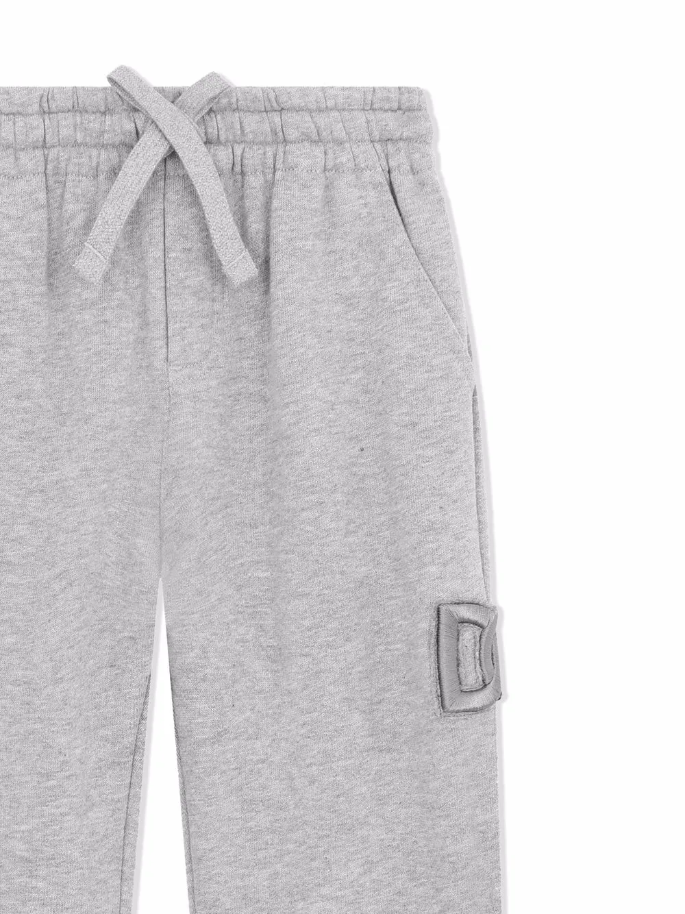 фото Dolce & gabbana kids спортивные брюки с вышитым логотипом