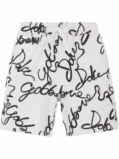 Dolce & Gabbana Kids all-over logo print shorts