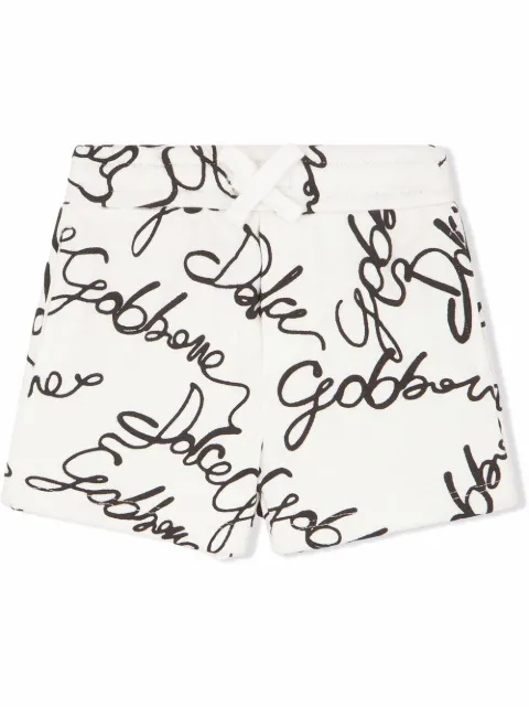 Dolce & Gabbana Kids all-over logo print shorts