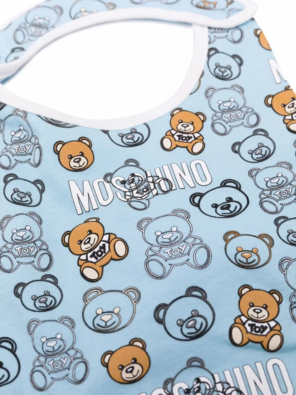 фото Moschino kids комплект из шапки и нагрудника с принтом teddy bear