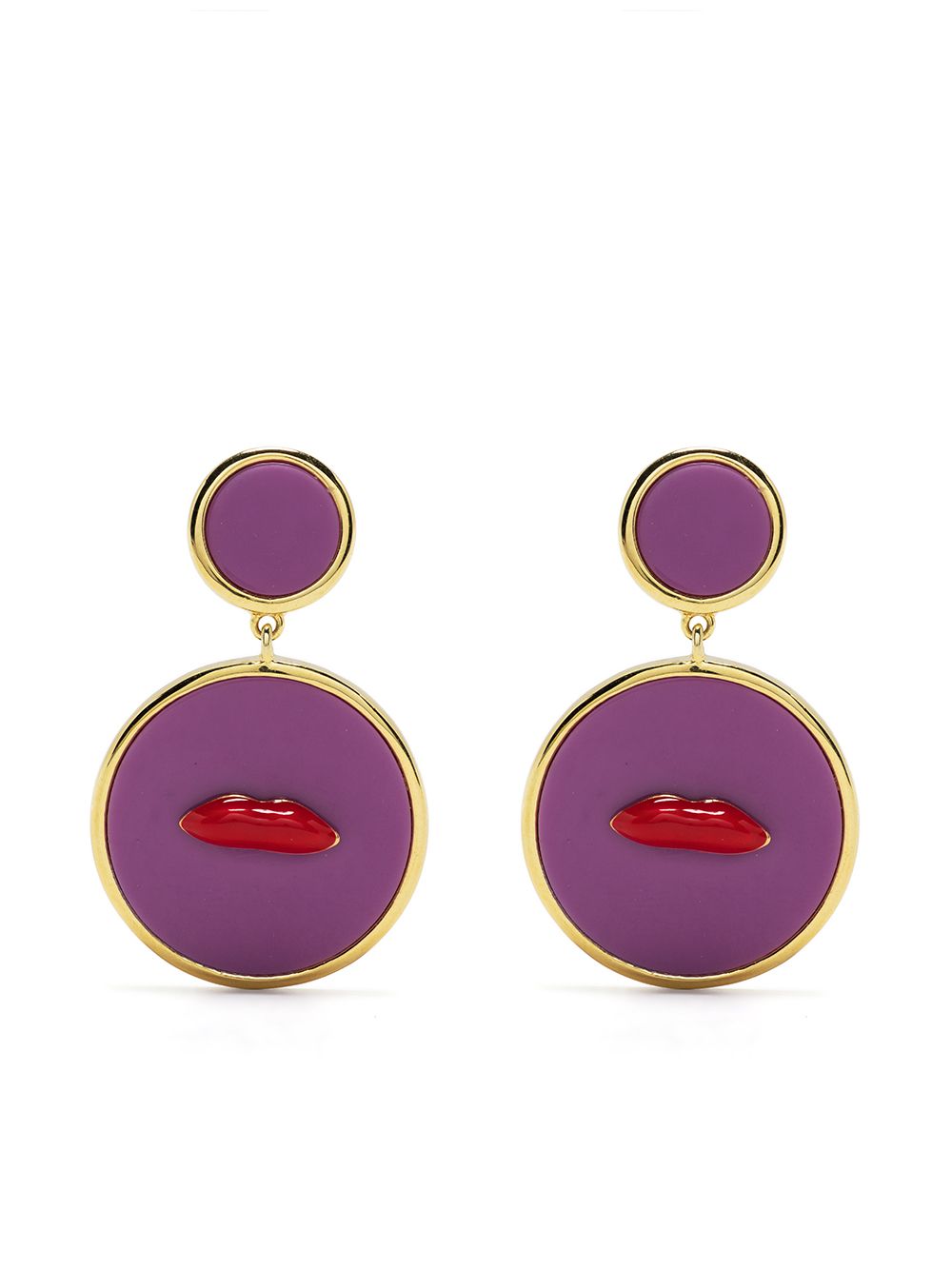 

Eshvi Lips earrings - Purple