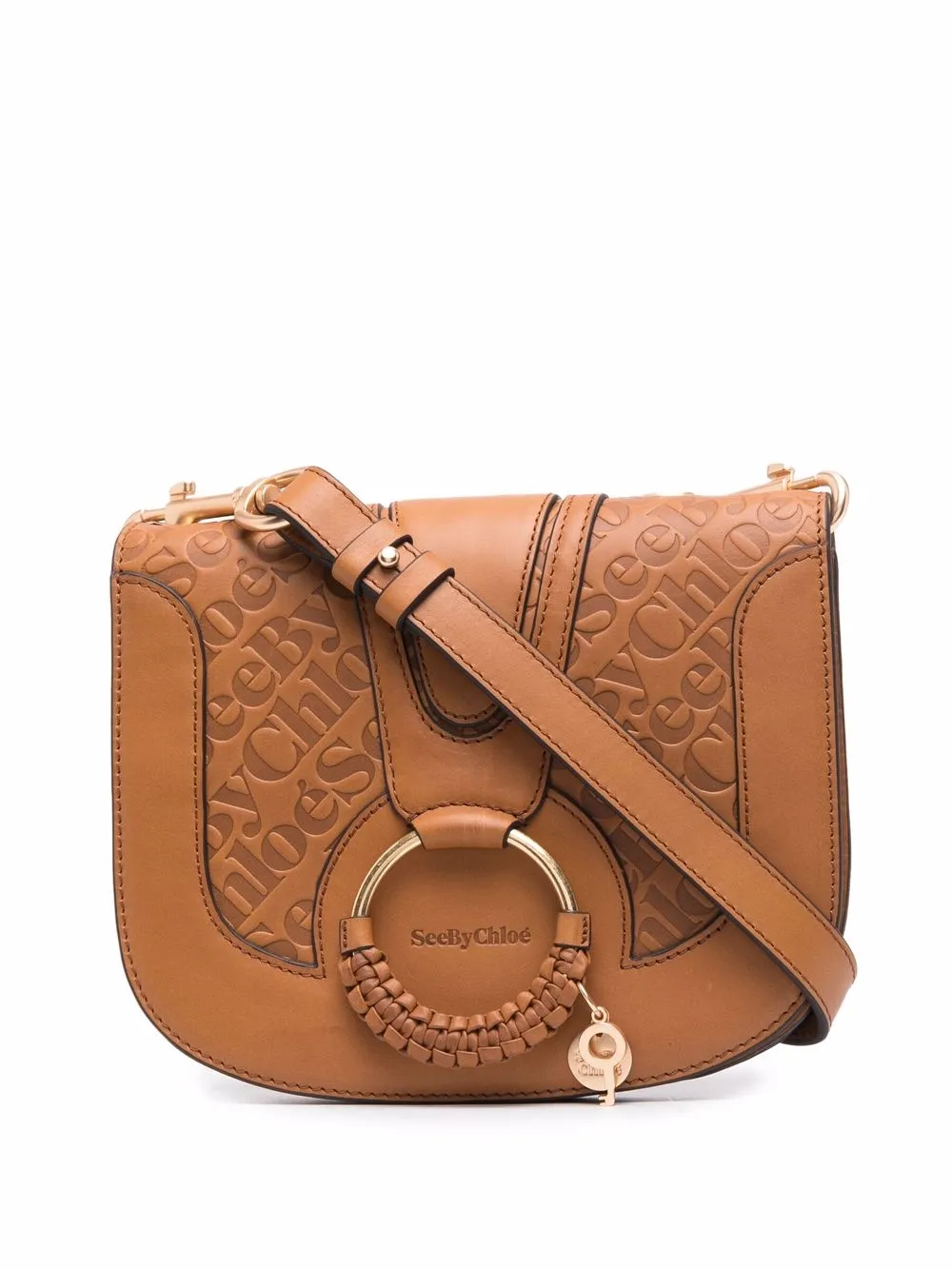 

See by Chloé Hana-embossed shoulder bag - Brown