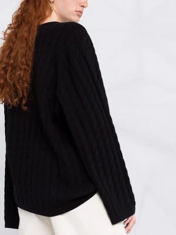 楽天市場】TOTEME トーテム Cashmere cable knit black トップス