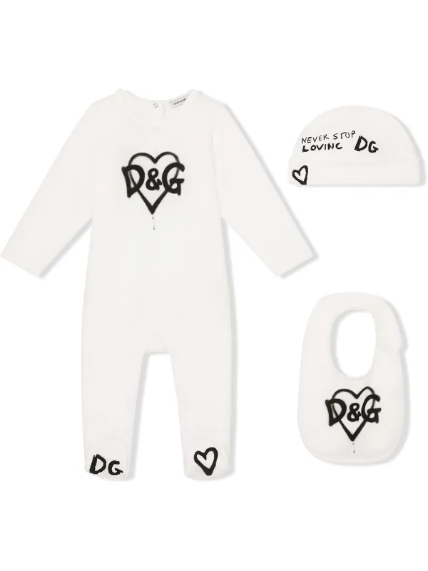 Farfetch Abbigliamento Completi Set Set neonato con bottoni Bianco 