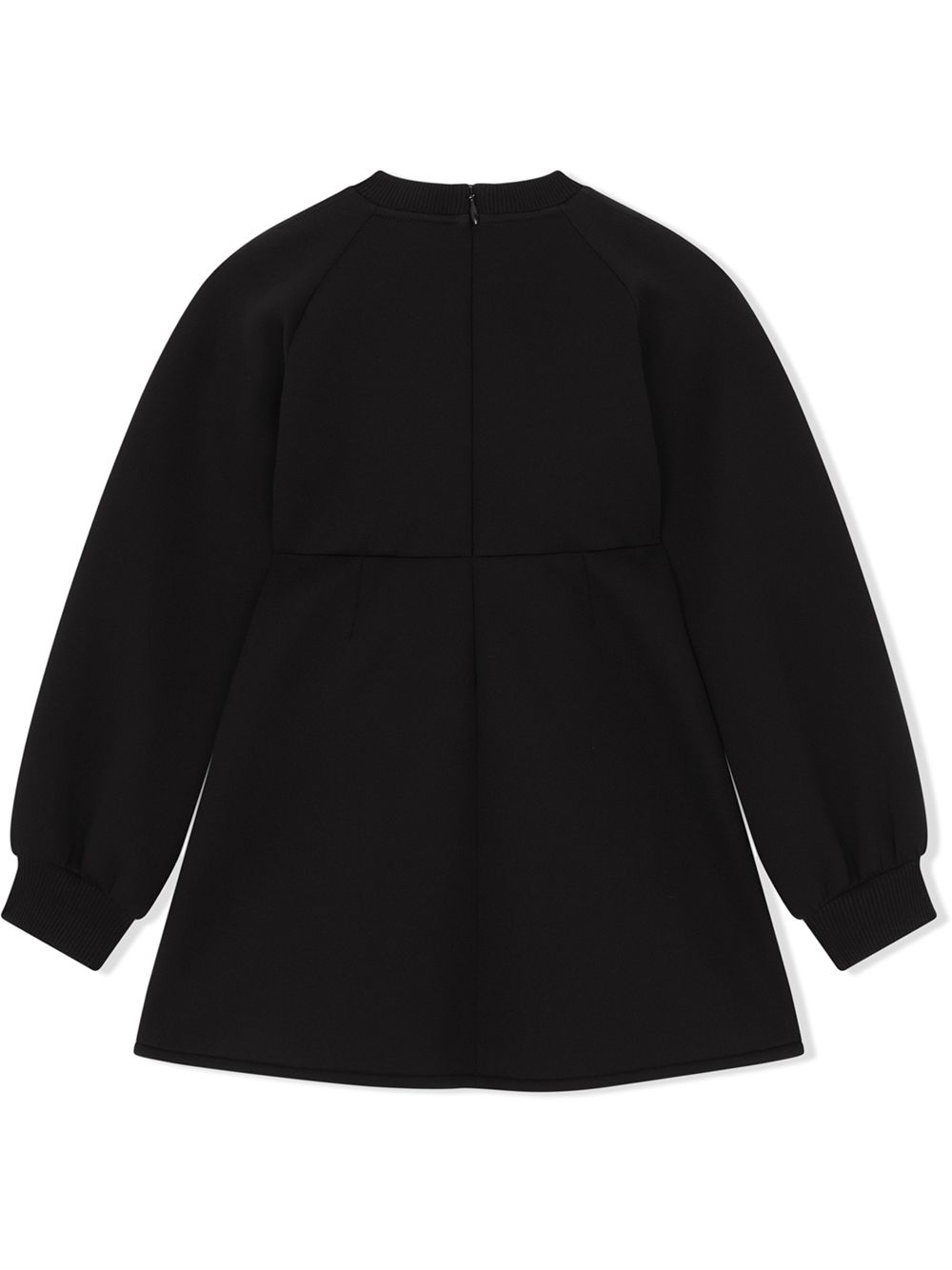 Shop Dolce & Gabbana Logo-plaque Sweater Dress In Black