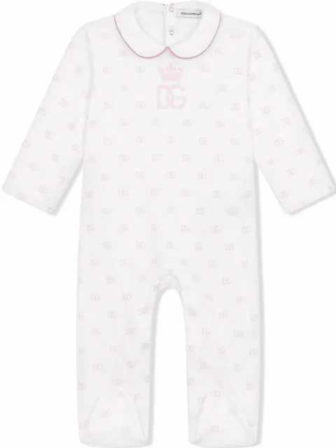 Dolce & Gabbana Kids DG-logo print babygrow set