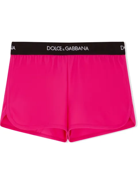 Dolce & Gabbana Kids logo-waistband shorts