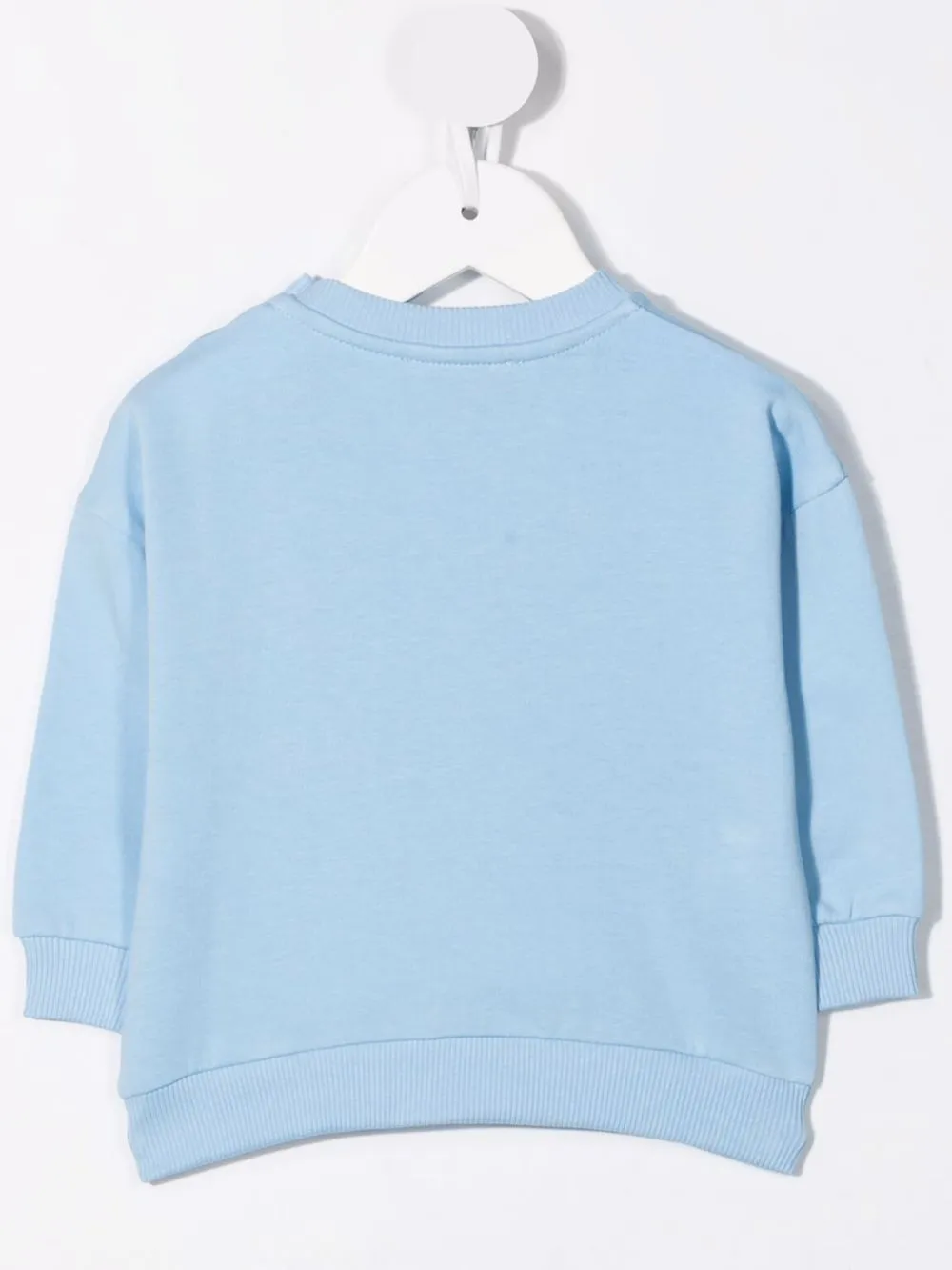 Moschino Kids Sweater met logoprint - Blauw