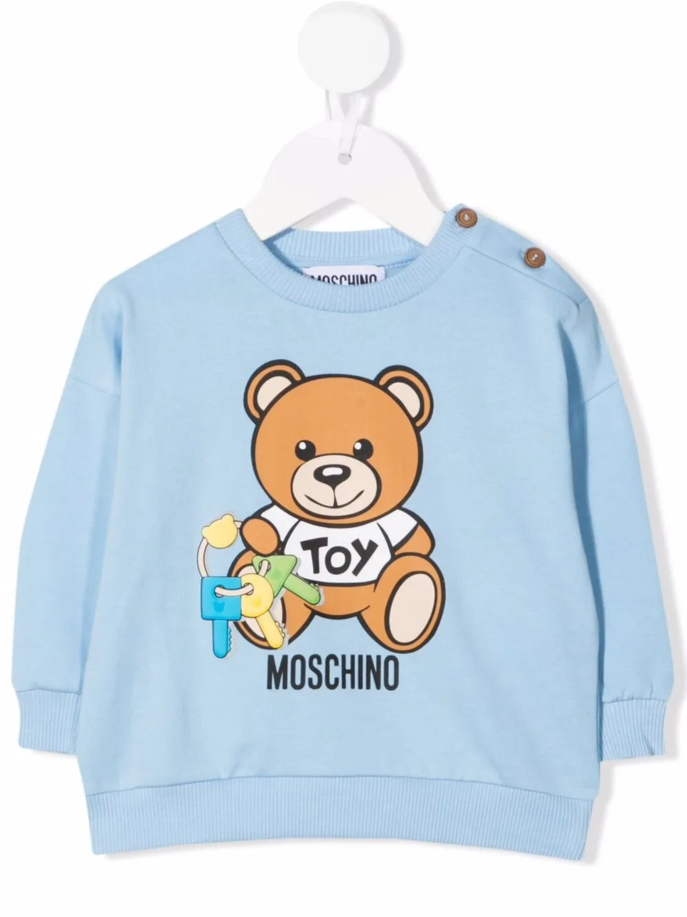 фото Moschino kids толстовка teddy bear с логотипом