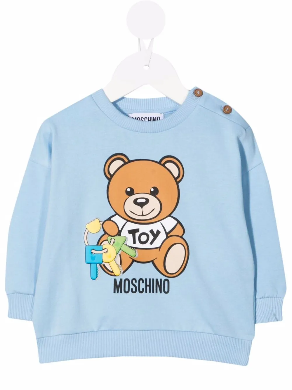 фото Moschino kids толстовка teddy bear с логотипом