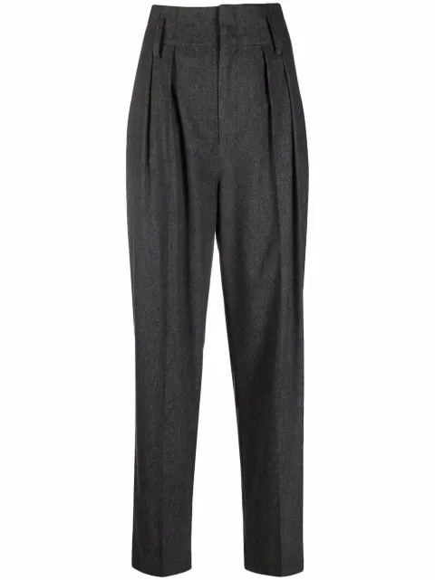 Isabel Marant Étoile Calça de alfaiataria cintura alta