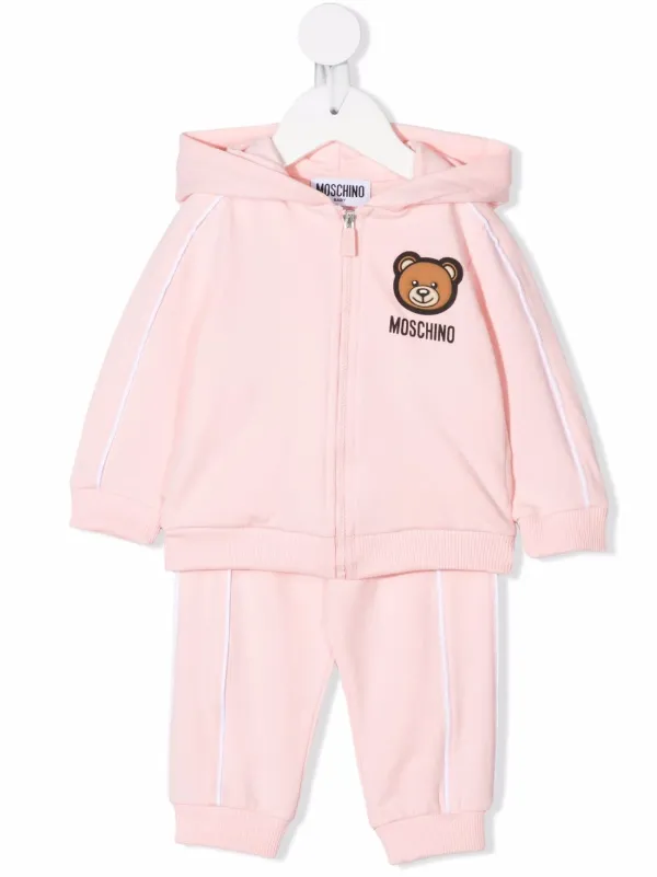 Rosa Pigiama con stampa teddy bear Farfetch Abbigliamento Abbigliamento per la notte Pigiami 