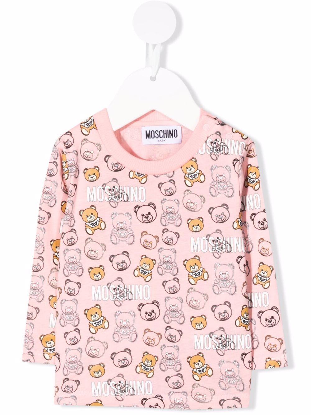 фото Moschino kids толстовка с принтом teddy bear