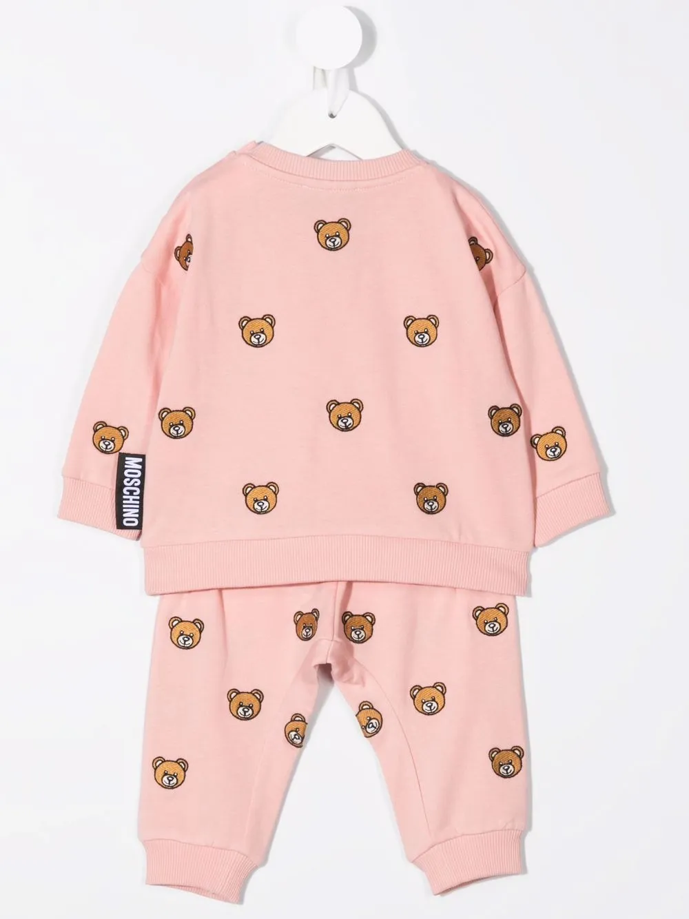 Moschino Kids Traininspak met geborduurde teddybeer Roze