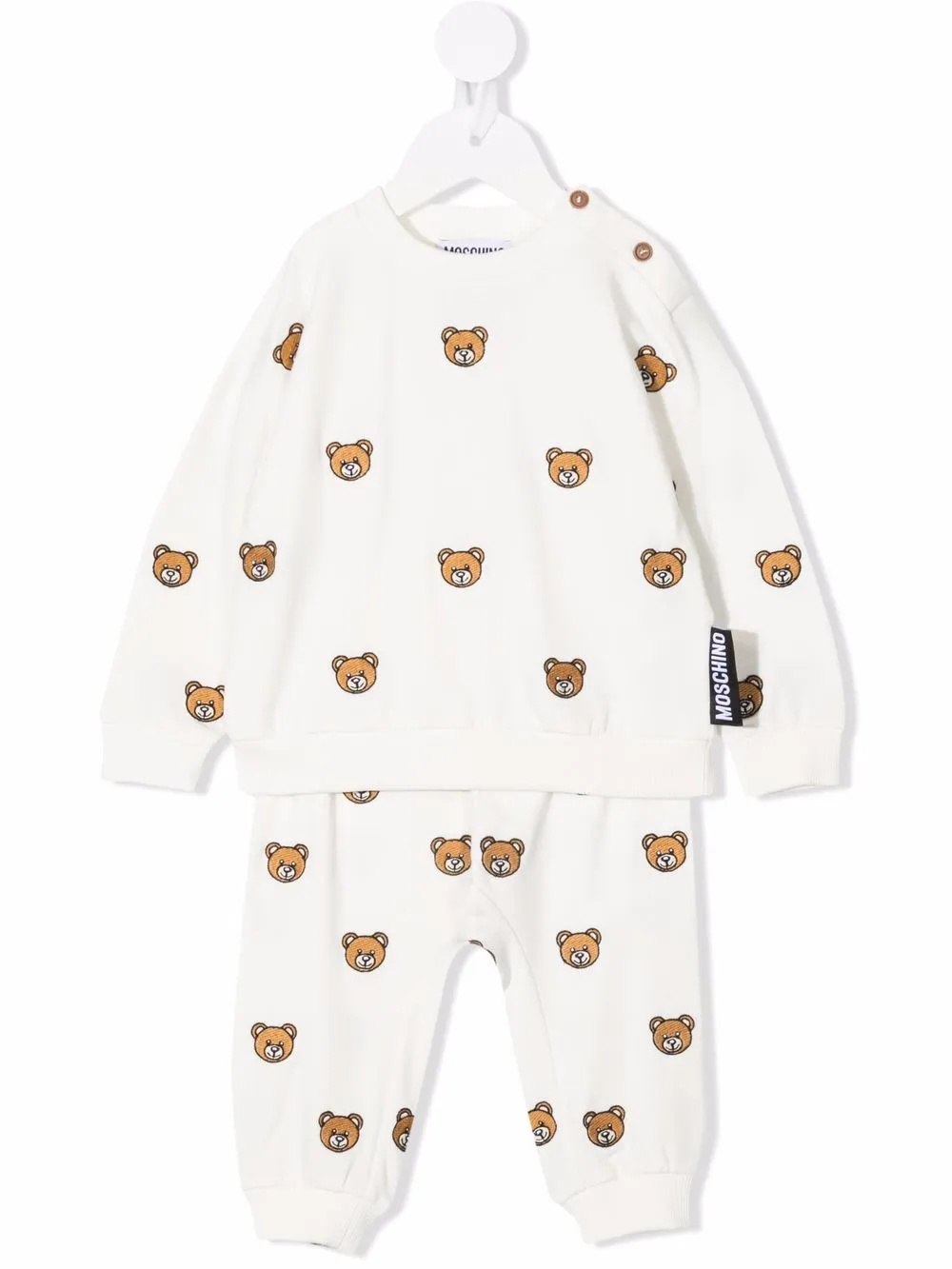 фото Moschino kids спортивный костюм с вышивкой teddy bear